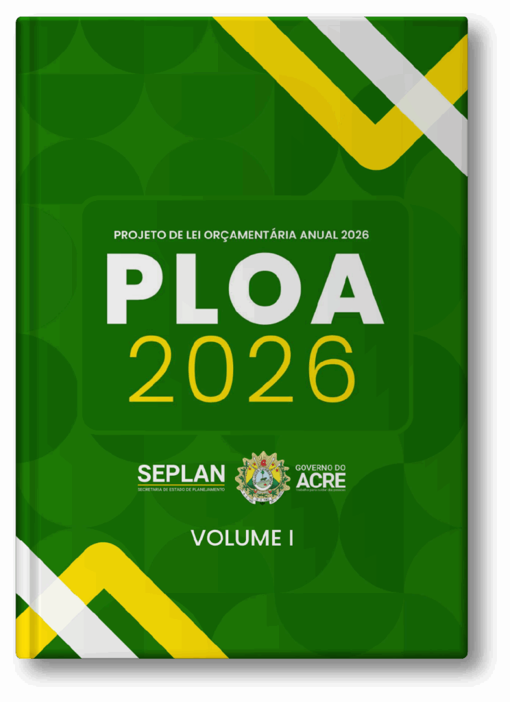 Capa do Projeto de Lei orçamentaria Anual Ploa 2026 - Volume 1